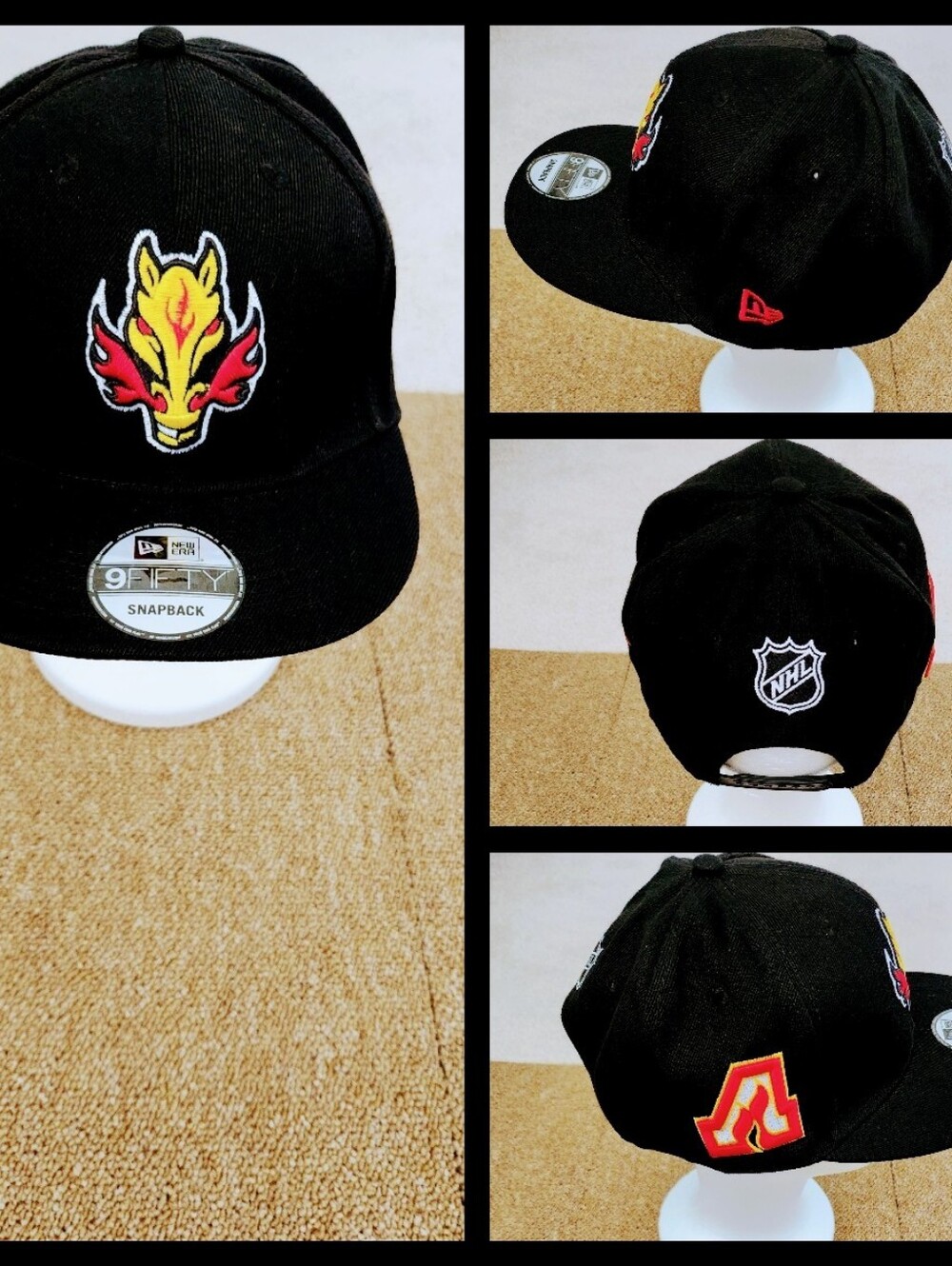 CALGARY FLAMES NHL HOCKEY SNAPBACK HAT.